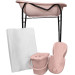MamaLoes Licht Roze Badset Incl. Zwarte Badstandaard