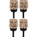 MamaLoes Lio Nougat 40-150 cm 360° i-Size Autostoel - Set van 2