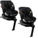 MamaLoes Lio Zwart 40-150 cm 360° i-Size Autostoel - Set van 2