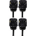MamaLoes Lio Zwart 40-150 cm 360° i-Size Autostoel - Set van 2