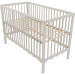 MamaLoes Luno Wave Wit 60 x 120 cm Ledikant + Ledikantmatras