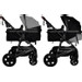 MamaLoes Marly Zwart 3-in-1 Combi Kinderwagen incl. Autostoel ML050101