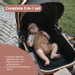 MamaLoes Marly Zwart 3-in-1 Combi Kinderwagen incl. Autostoel
