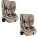 MamaLoes Mick Taupe Isofix 76-150 cm i-Size Autostoel - Set van 2