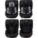 MamaLoes Mick Zwart/Grijs Isofix 76-150 cm i-Size Autostoel ML050226