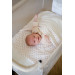MamaLoes Off-white 70x100cm Knitted Wiegdeken ML010605