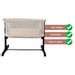 MamaLoes Noé Beige Co-Sleeper Wieg aan Bed