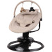 MamaLoes Nola Beige Deluxe Elektrische Babyschommel