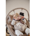 MamaLoes Nola Beige Deluxe Elektrische Babyschommel