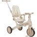MamaLoes Quinn Beige Driewieler met Duwstang