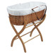 MamaLoes Rotan Naturel Draagwieg met Witte Bekleding 66936