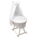 MamaLoes Rotan Wit Baby Wiegje 66755