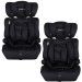 MamaLoes Saar Zwart 76-150 cm i-Size Autostoel - Set van 2