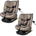 MamaLoes Sef Taupe 40-150 cm 360° i-Size Autostoel – Set van 2