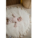 MamaLoes Soft Cotton Ruffle Ecru 90 cm Rond Boxkleed ML020241