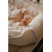 MamaLoes Soft Cotton Ecru Ruffle Babynest & Boxkleed