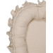 MamaLoes Soft Cotton Ecru Ruffle Babynest & Boxkleed