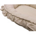 MamaLoes Soft Cotton Ecru Ruffle Babynest & Boxkleed