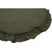 MamaLoes Soft Cotton Ruffle Groen 90 cm Rond Boxkleed ML020261