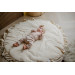 MamaLoes Soft Cotton Ruffle Groen 90 cm Rond Boxkleed ML020261