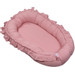 MamaLoes Soft Cotton Ruffle Licht Roze Babynest ML020113