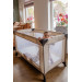 MamaLoes Soof Beige Campingbed + Opvouwbaar Matras in Tas