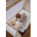 MamaLoes Soof Beige Campingbed + Opvouwbaar Matras in Tas