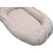 MamaLoes Teddy Boucle Naturel Omkeerbaar Babynest & Omkeerbaar Boxkleed