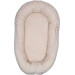 MamaLoes Teddy Boucle Naturel Omkeerbaar Babynest & Omkeerbaar Boxkleed