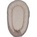 MamaLoes Teddy Boucle Nougat Omkeerbaar Babynest & Omkeerbaar Boxkleed