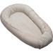 MamaLoes Velours Rib Beige Omkeerbaar Babynest ML020121