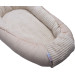 MamaLoes Velours Rib Beige Omkeerbaar Babynest ML020121
