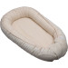 MamaLoes Velours Rib Beige Omkeerbaar Babynest ML020121