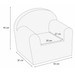 Albero Mio Velvet Grijs Kinderfauteuil