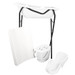 MamaLoes Wit Badset Incl. Zwarte Badstandaard