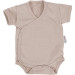MamaLoes Zand Maat 68 Korte Mouw Overslag Romper ML010261