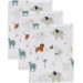 MamaLoes Jungle 15 x 21 cm 3 Stuks Hydrofiel Washandjes