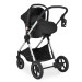 Moni Alina Dark Green 3-in-1 Combi Kinderwagen met i-Size Autostoel