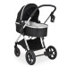 Moni Alina Black Onyx 3-in-1 Combi Kinderwagen incl. i-Size Autostoel 112065
