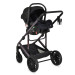 Moni All Road Black 3-in-1 Combi Kinderwagen incl. i-Size Autostoel 112018