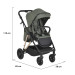 Moni Merci Dark Green 3-in-1 Kinderwagen met i-Size Autostoel