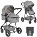Moni Nania Giselle Grey 2-in-1 Kinderwagen incl. Adapters 111860