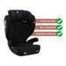 Moni Race Cosmo Black 100-150 cm i-Size Autostoel