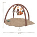 Mordesign Leaf Cappuccino Activiteiten Gym / Speelkleed FD19-FD11