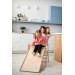 Luna Toys Naturel Houten Klimrek met Glijbaan LU-36950