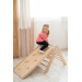 Luna Toys Naturel Houten Klimrek met Glijbaan LU-36950