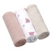 Baby Ono Crinkled Oudroze/Creme 3 Stuks Hydrofiel Luiers
