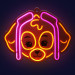 Paw Patrol Neon LED Skye Wandlamp
