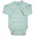 Petit Villain 50% Mama + 50% Papa = Ikke Maat 56 Groen Romper