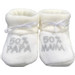 Petit Villain Wit/Grijs 50% Mama 50% Papa Newborn Slofjes